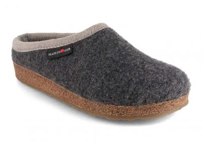 HAFLINGER Grizzly Panda Walk Pantoffeln, anthrazit