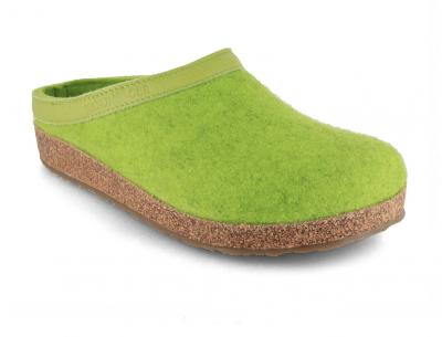  HAFLINGER Grizzly Torben Filzpantoffeln, canarygreen