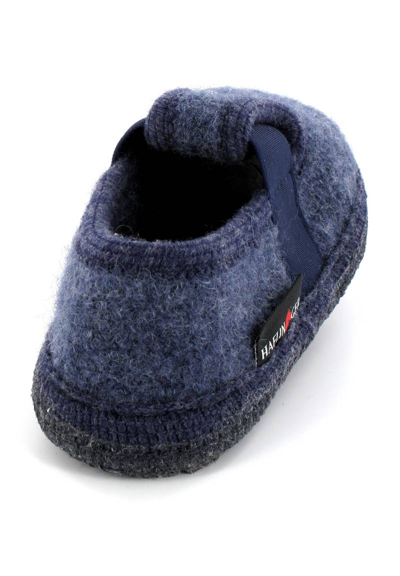 Haflinger Joschi Pantoffels kleur Rood 100% wolvilt