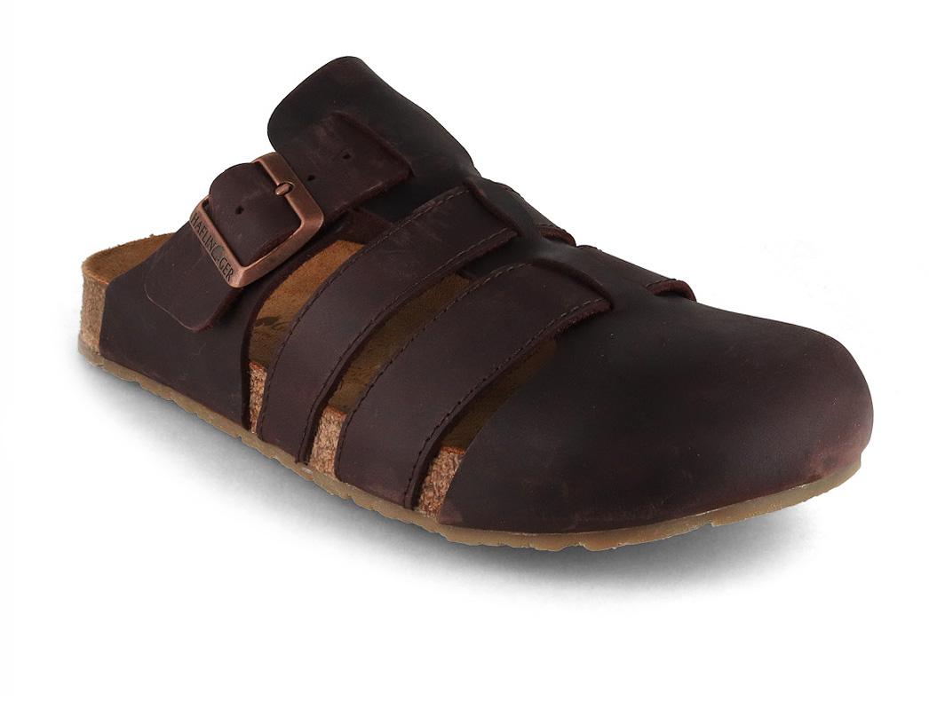 HAFLINGER Lisboa Herren Leder Sandalen, marron