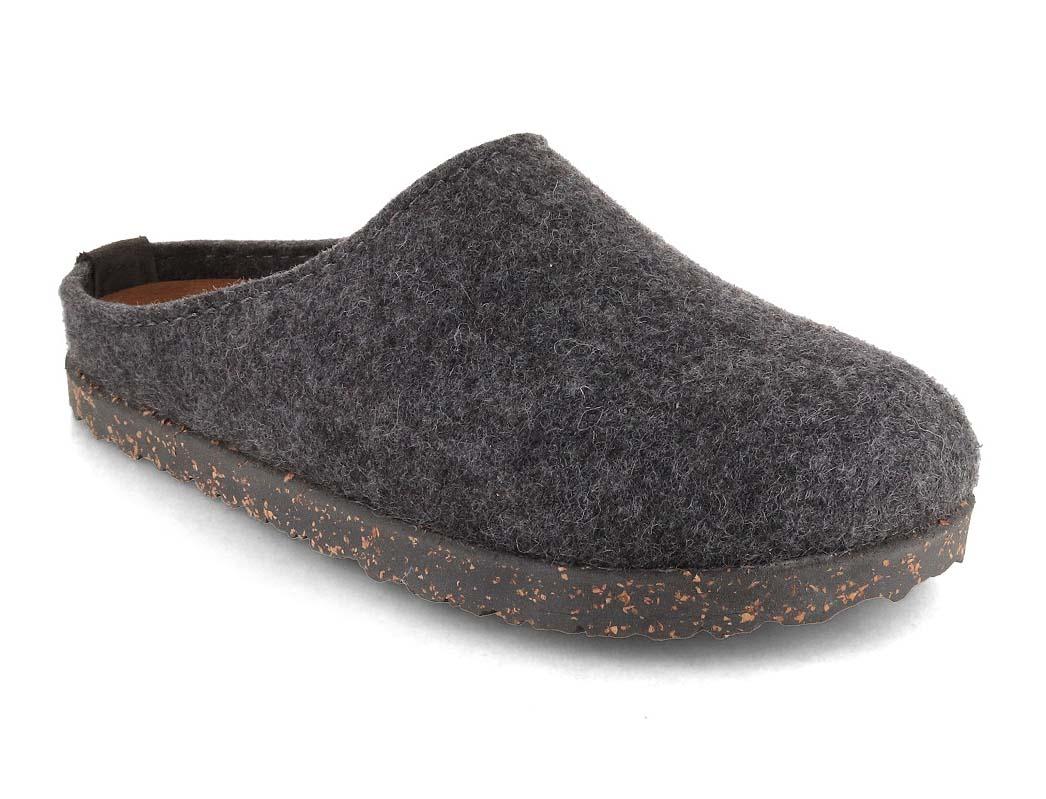 HAFLINGER Manhattan Filzpantoffeln, anthrazit