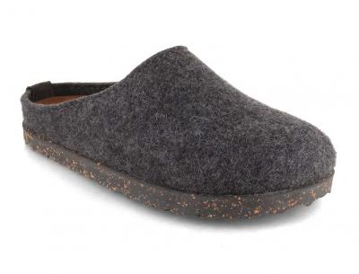 HAFLINGER Manhattan Filzpantoffeln, anthrazit