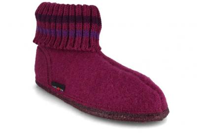 HAFLINGER Damen H�ttenschuhe Paul, maulbeere