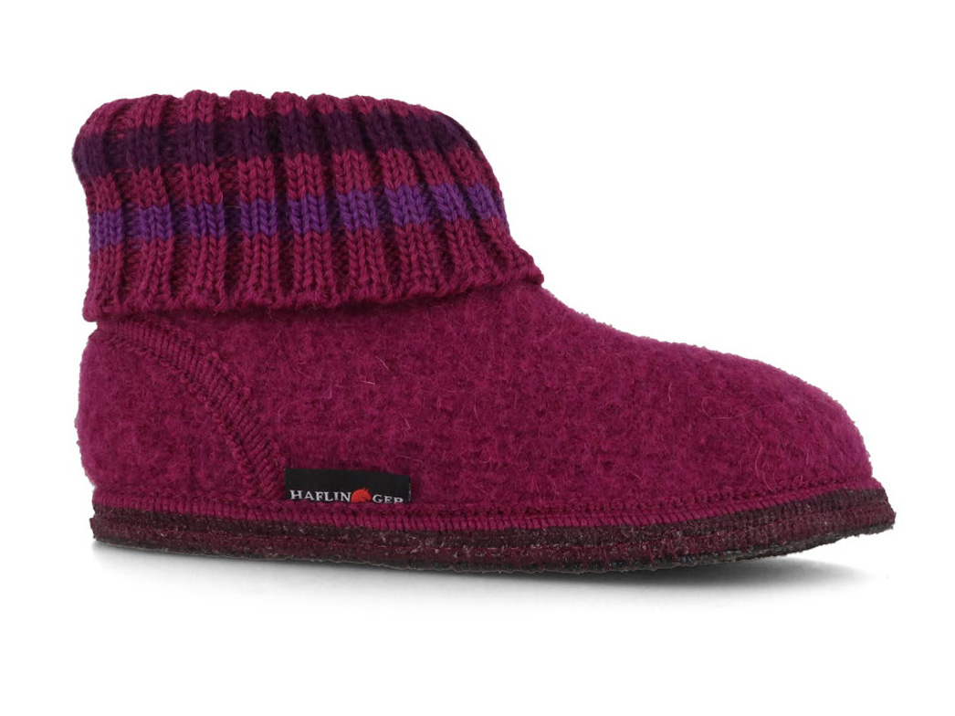 HAFLINGER Hüttenschuh Kisses – Ciabatte Di Lana Unisex Bambini E Ragazzi
