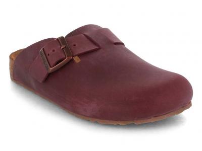 HAFLINGER Porto Leder Clogs, bordeaux