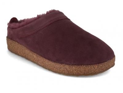 HAFLINGER Snowbird, aubergine | beim HausschuhExperten
