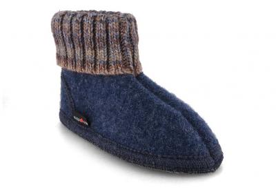 HAFLINGER Tricot� Kinder H�ttenschuhe, jeans