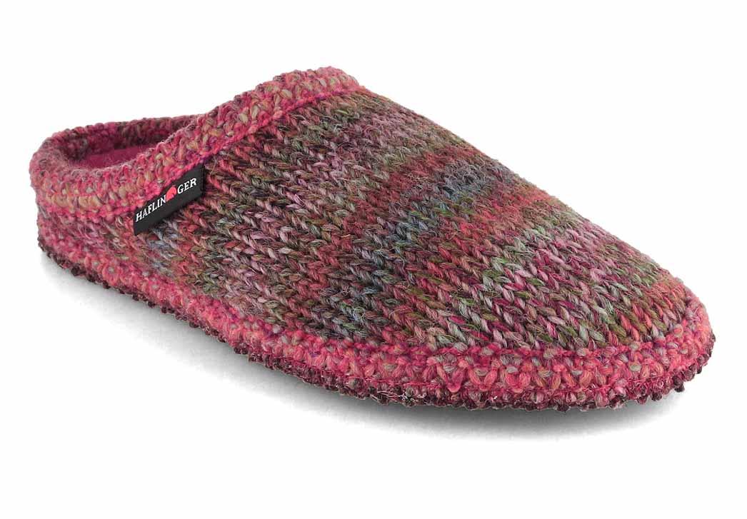 HAFLINGER Tricot� Damen Pantoffeln, azalee