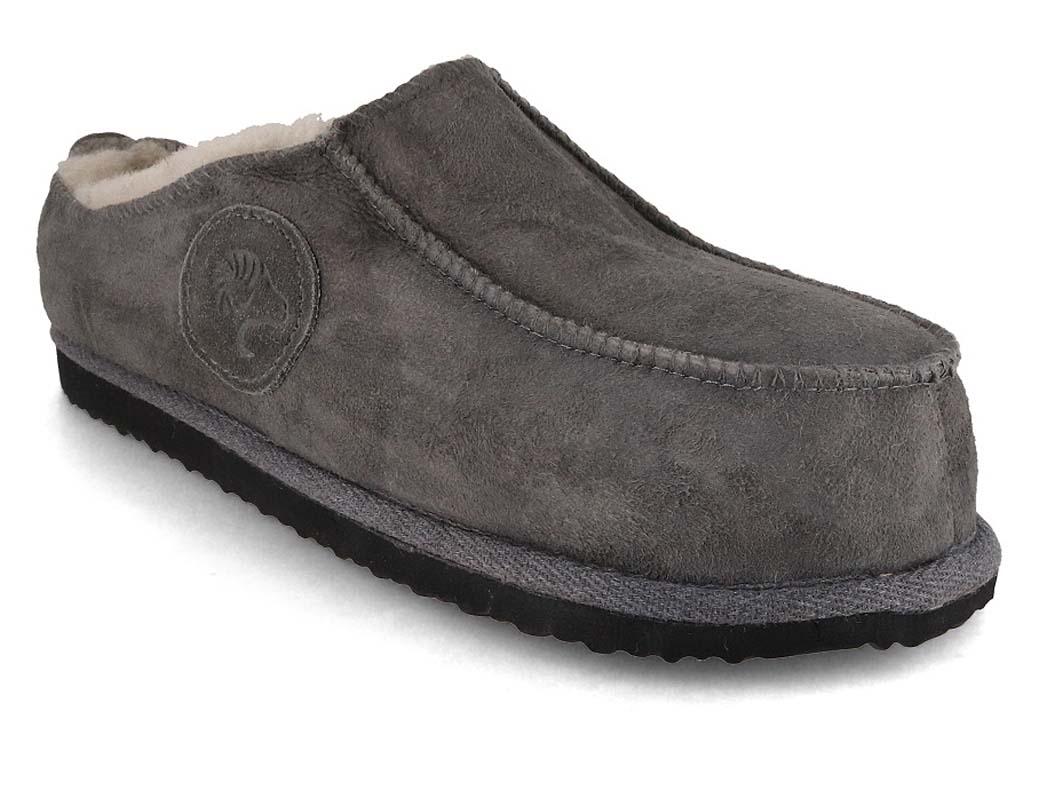Lammbock� Lammbert Lammfellhausschuhe, grau