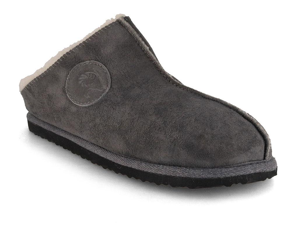 Lammbock� Lammbo Lammfellhausschuhe, grau