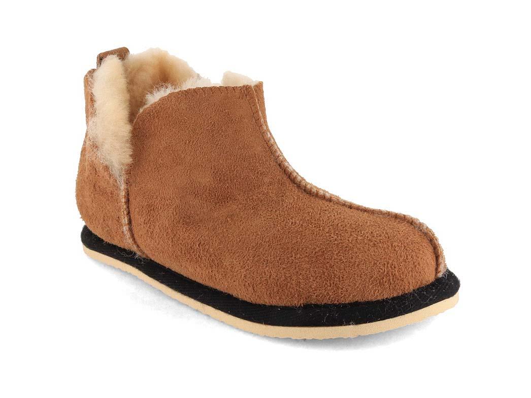 Lammbock� Shearlock Kids Lammfell Hausschuhe, cognac