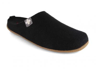 Living Kitzb�hel Damen Herren Filz Pantoffel, schwarz