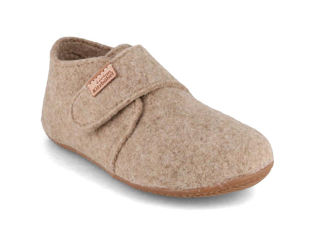 Living Kitzb�hel Franzi Filz Baby Klettschuhe, natur