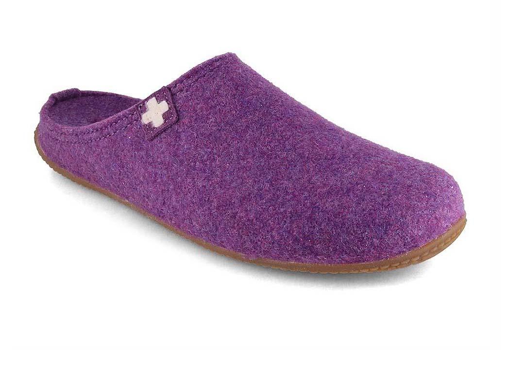 Living Kitzb�hel Gipfelkreuz Damen Filzpantoffeln, purple magic