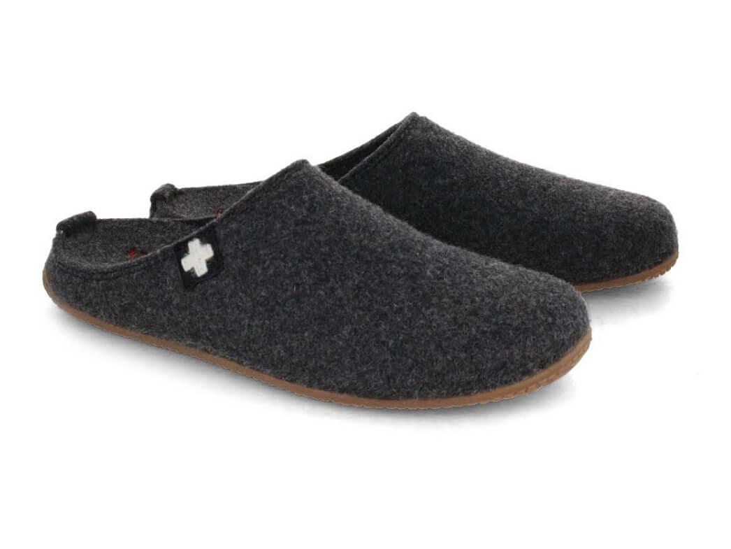 Living Kitzb�hel Gipfelkreuz Filzpantoffeln, anthra