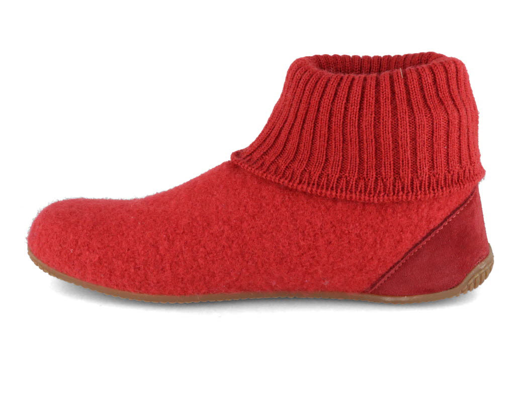 Kinderhausschuhe Hüttenschuhe Balve By Giesswein Aus Reiner Wolle Mit Rutschfester Gummisohle Und Schmalen Strickbund Brombeer.41168 F87