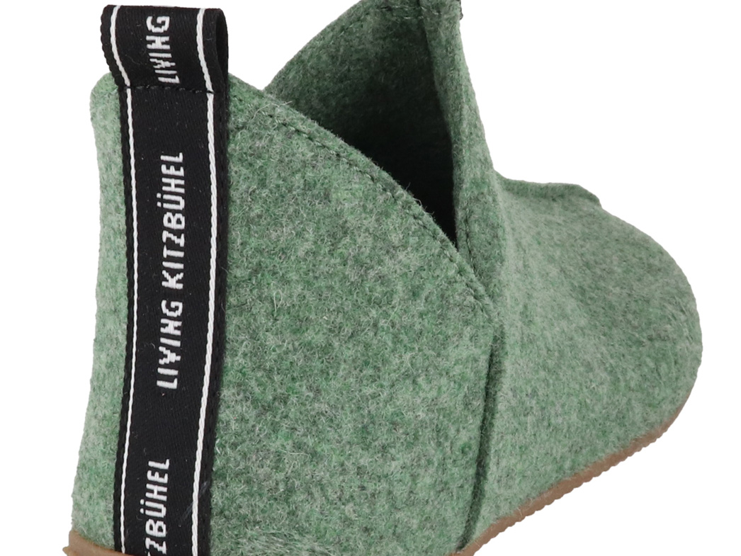 Living Kitzbühel Elastik Slipper In Nebel - Mit Recycelter Wolle & Naturkautschuk-Sohle