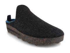 ASPORTUGUESAS Damen Filz Clog Come, anthracite double