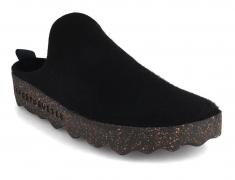ASPORTUGUESAS Damen Herren Filz Clog Come, black
