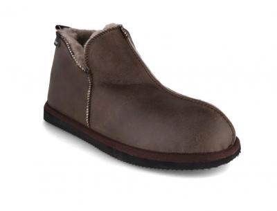SHEPHERD Anton, Herren Lammfell-Hausschuh, stone oiled 