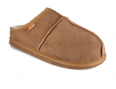 SHEPHERD Bobo Herren Lammfellhausschuhe, chestnut