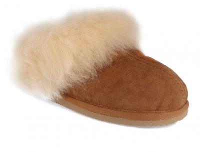SHEPHERD Evelina, chestnut | weicher Schaffellpantoffel