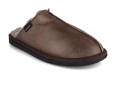 SHEPHERD Hugo, Herren Lammfellhausschuh, stone oiled 