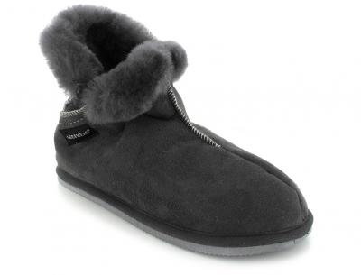 SHEPHERD Oskar, asphalt | hoher Schaffell Slipper
