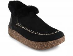 Tuffeln �Wohlig� Lammfellhausschuhe f�r Damen, schwarz