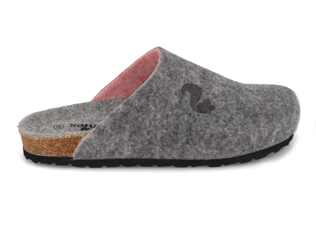 Supersoft Damen Schuhe 522-335 Beste Oma Pantoffeln Filz Hausschuhe Beige NEU EB