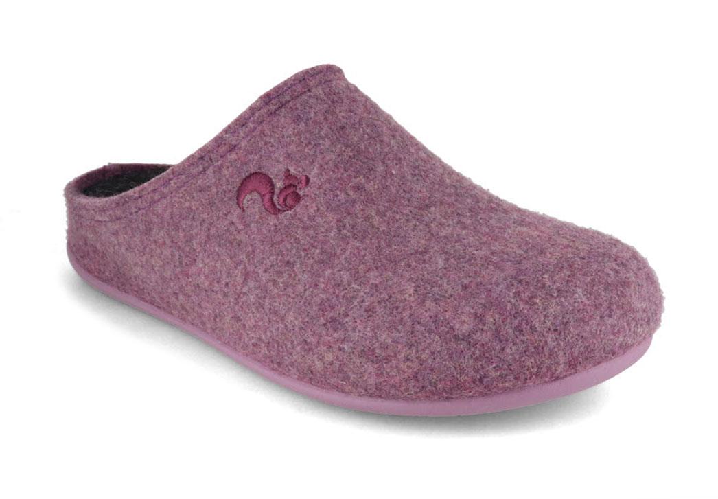 Thies Damen Filzpantoffeln f�r Einlagen, lila
