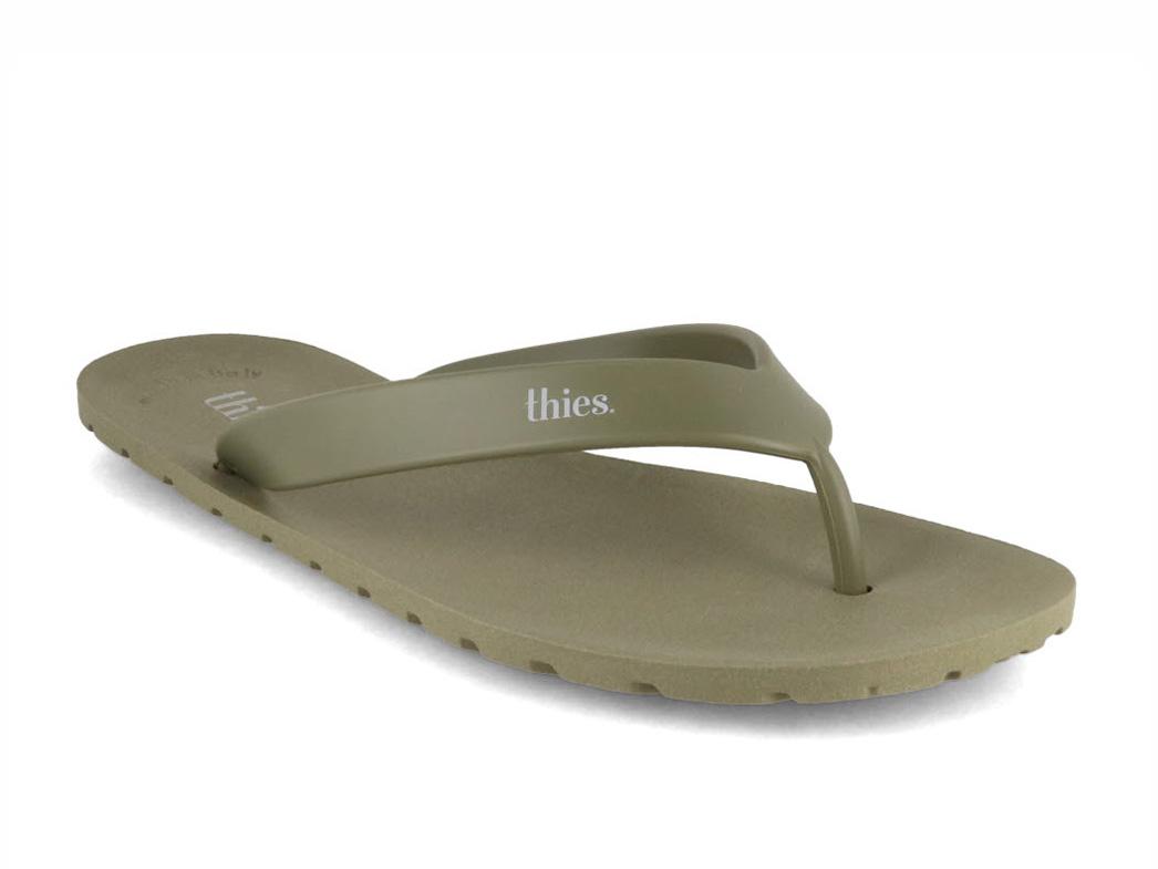 Thies Damen Zehentrenner Eco Beach Thong, oliv
