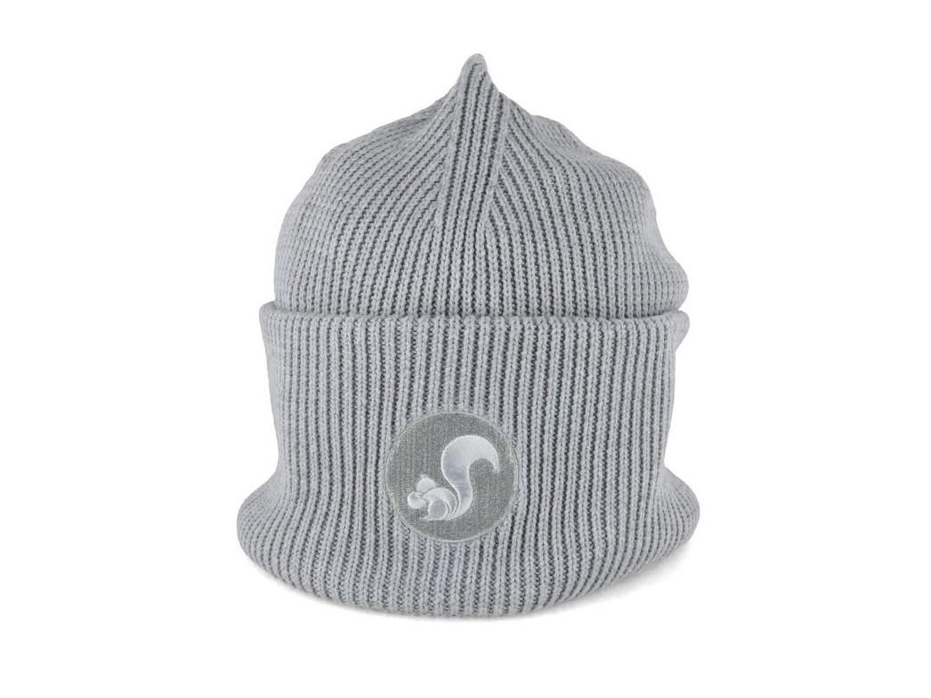 Thies Eco Beanie M�tze aus Bio-Baumwolle, light grey
