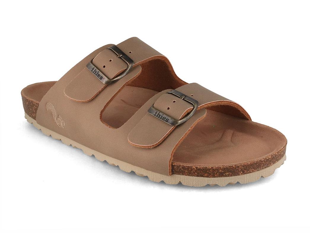 Thies Eco Bio Damen Sandale, elephant grey