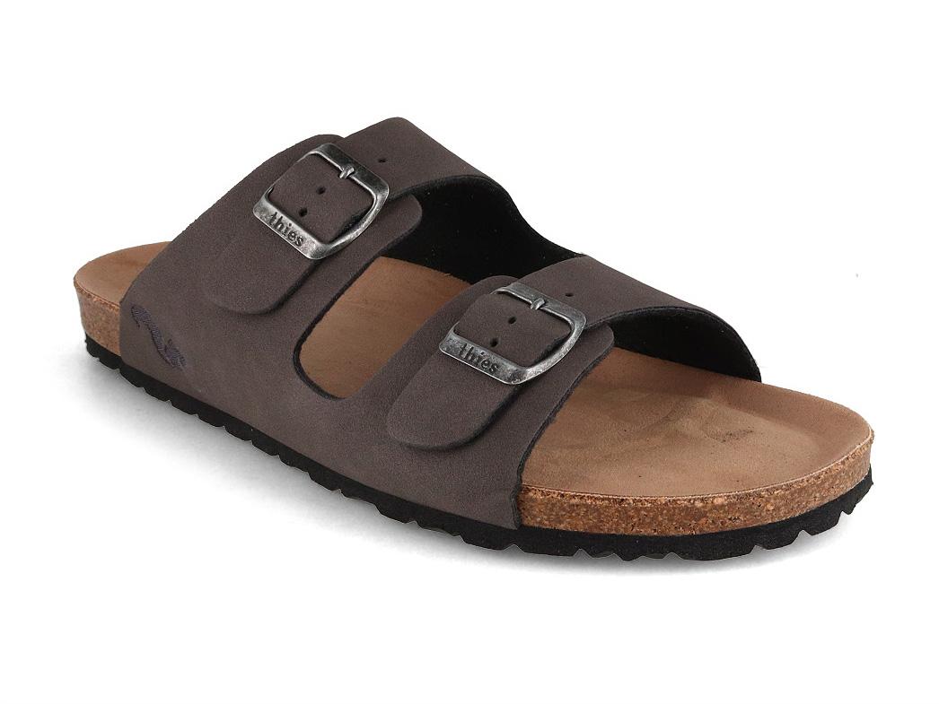 Thies Eco Bio Herren Sandale, charcoal