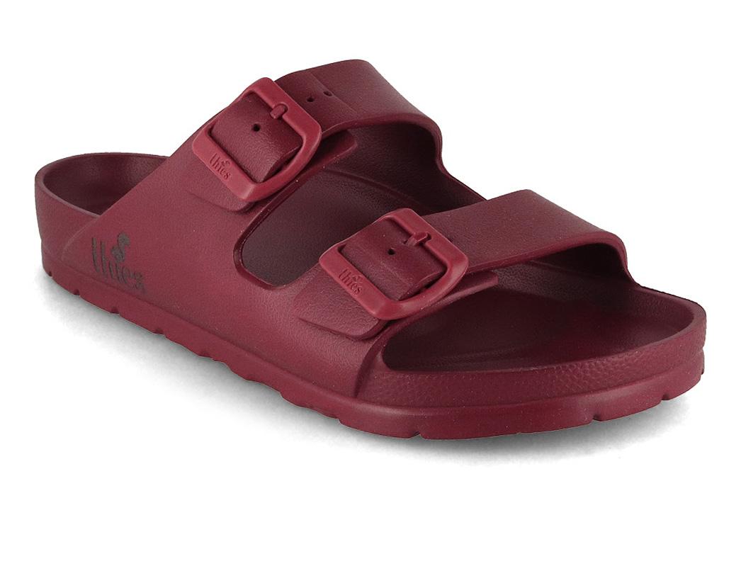 Thies Ecofoam Badesandalen vegan, bordeaux