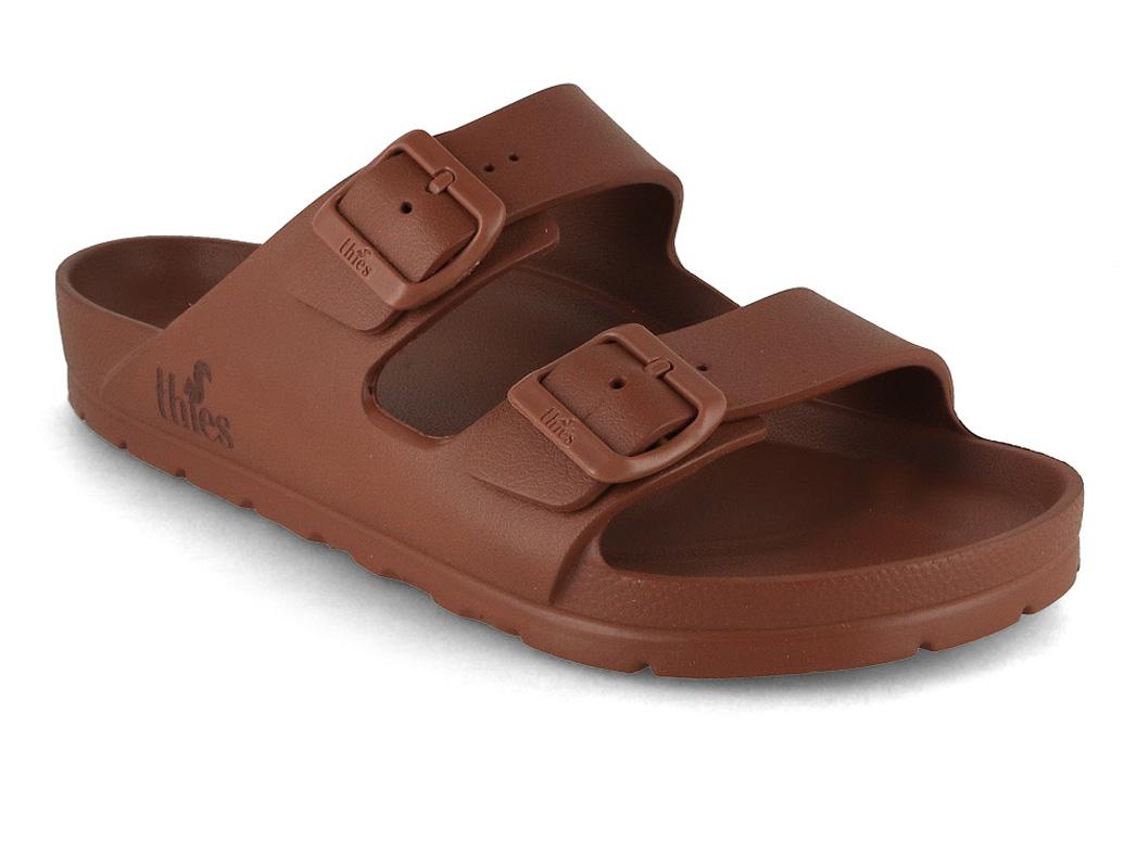 Thies Ecofoam Badesandalen vegan, whiskey