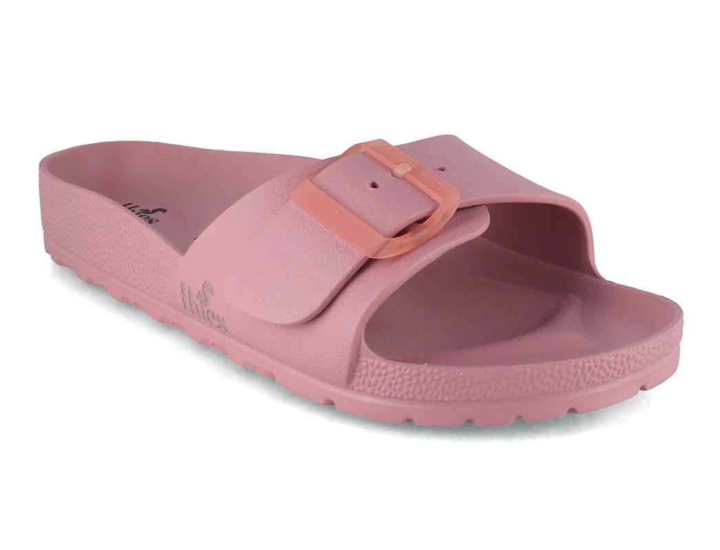 Thies Ecofoam Damen Badepantoletten vegan, malve