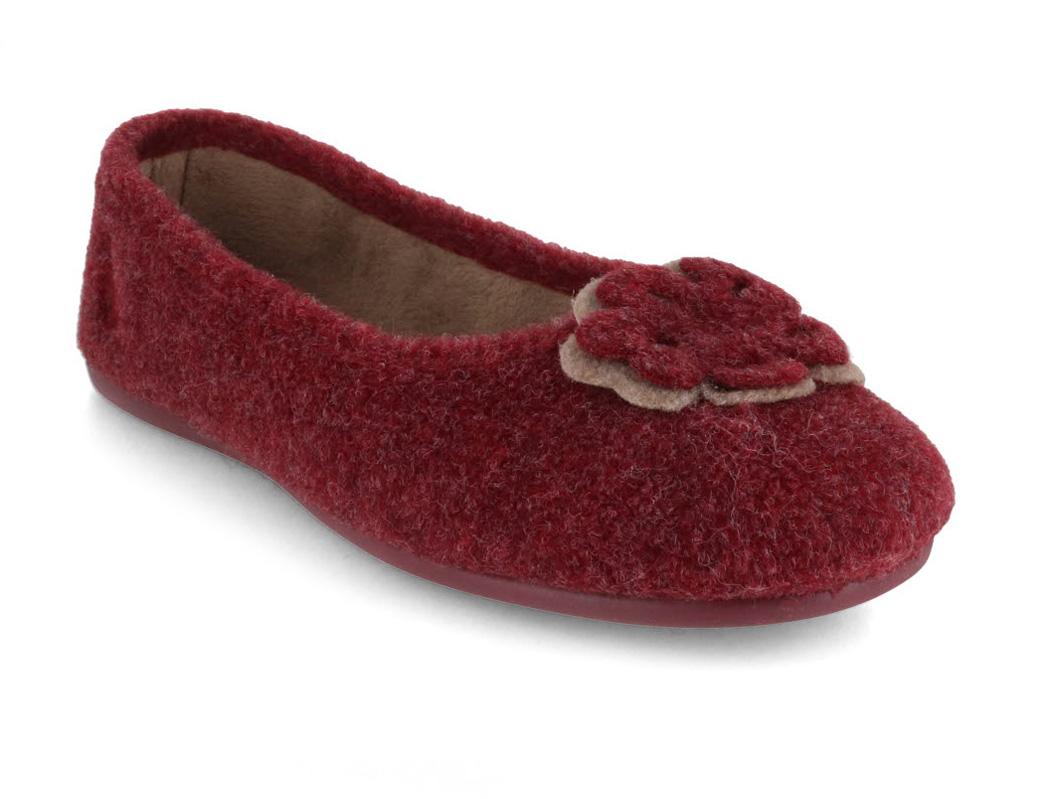 Thies Ecopicos Ballerina, Damen Hausschuhe, burdeos-militar
