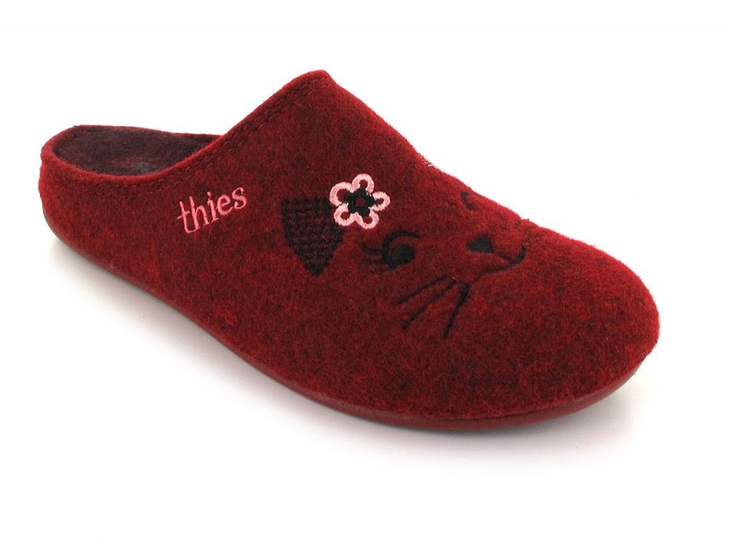 Thies Fieltro Pantoffel Katze, vinojas
