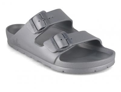 Thies vegane Badesandale Ecofoam, silver