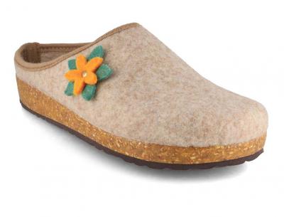 Tuffeln Blumig Damen Filzpantoffeln vegan