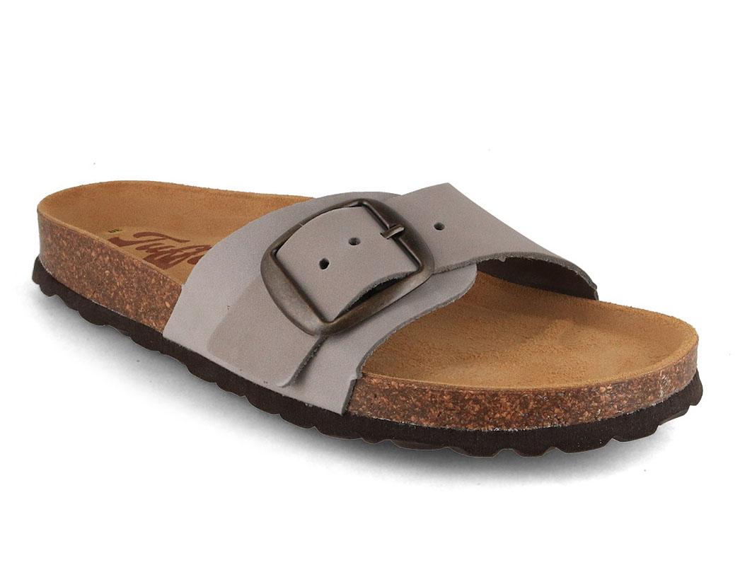Tuffeln �Fehmarn� Damen Sandalen, Sandgrau