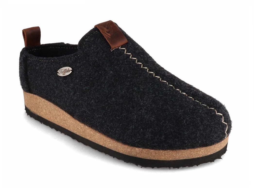 Tuffeln �Heimkehr� Filzclogs mit Korkfu�bett, dunkelgrau