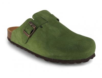 Tuffeln �Helgoland� Lederclogs, gr�n
