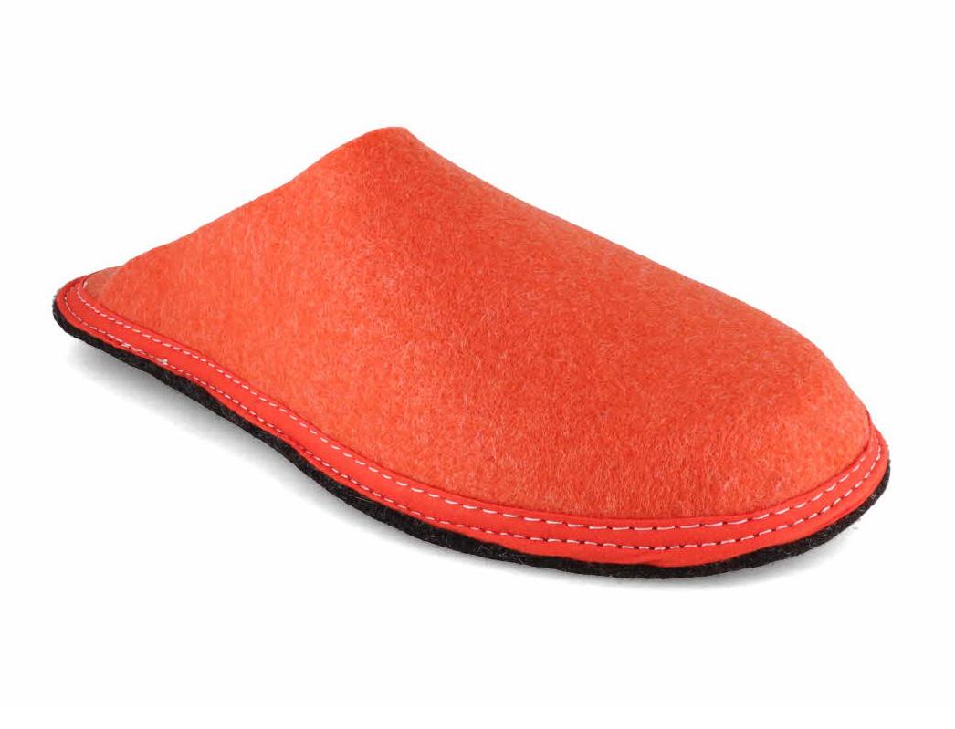 Tuffeln �Pfilz� Pantoffeln aus Pflanzenfasern, orange
