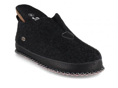 Tuffeln� Urig - stylishe Retro-Hausschuhe, dunkelgrau