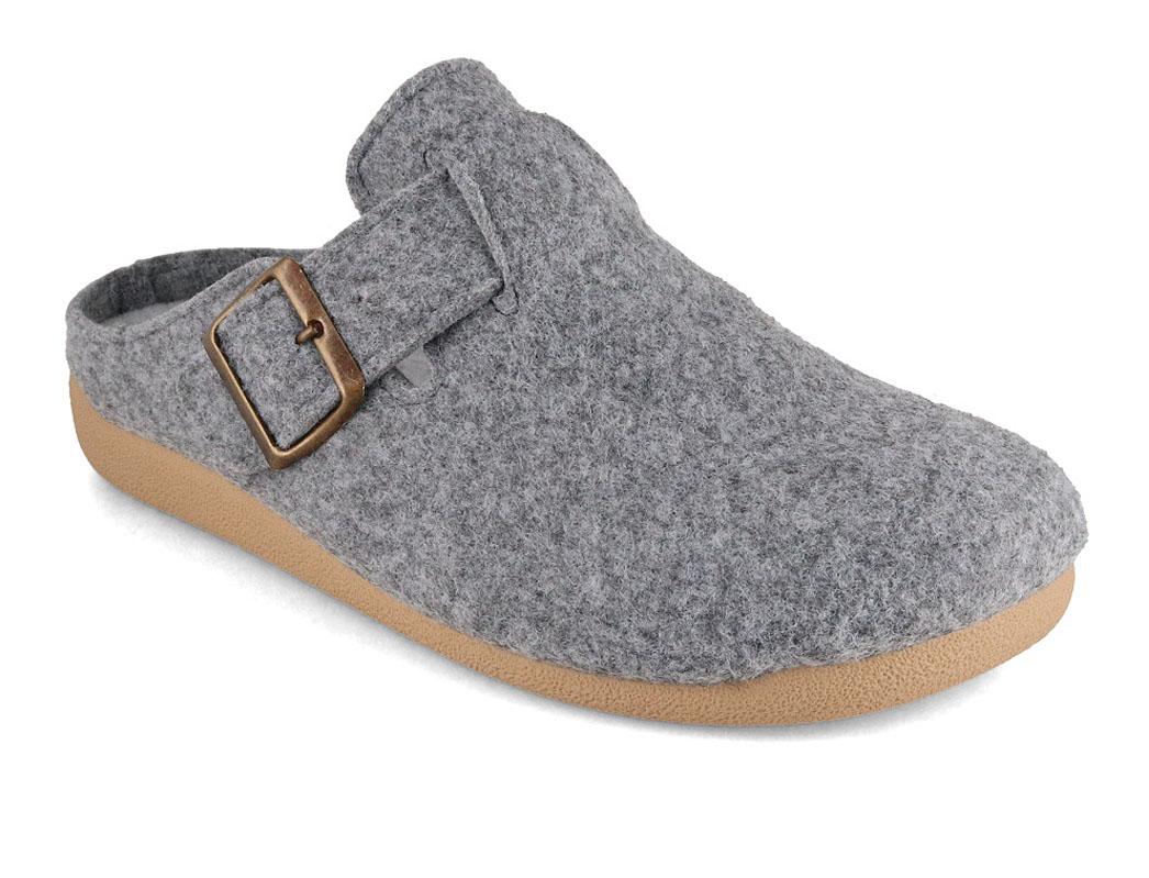 Varomed vital Adalie Damen Pantoffeln, hellgrau