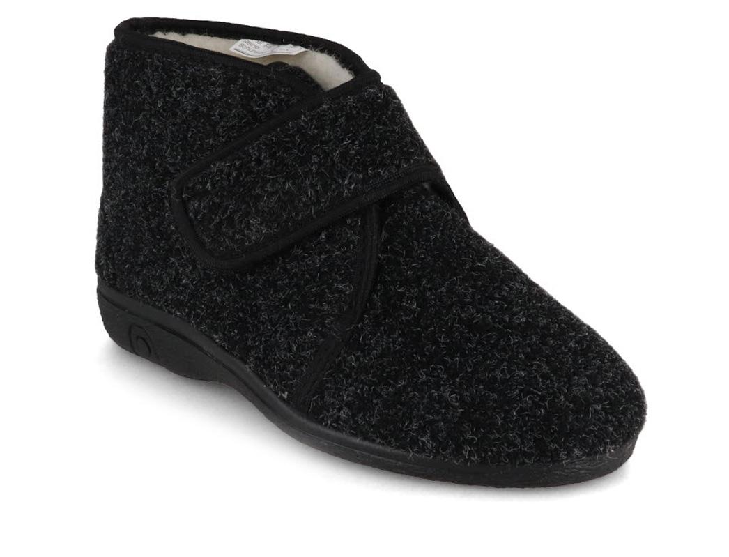 Varomed vital Damen Herren Klettstiefel Rudi, schwarz