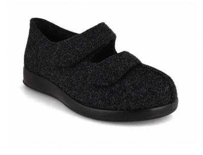 Varomed vital Sorrent Herren Klett Slipper, schwarz